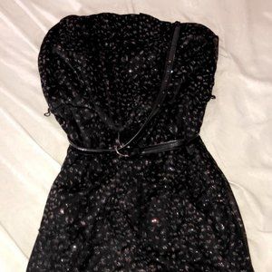 Black Glitter Dress